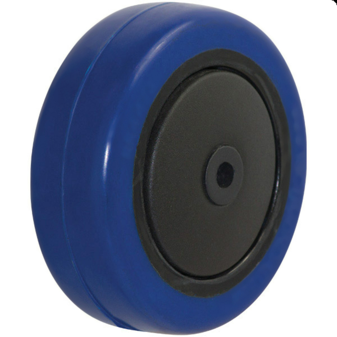 100mm Blue Rebound Rubber Wheel image 0